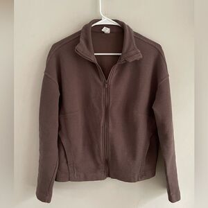 90 degree HIGH LOW FULL ZIP JACKET WITH SIDE POCKETS